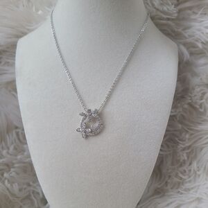 Swarovski Crystal Bee and Flower Pendant- Excellent Condition